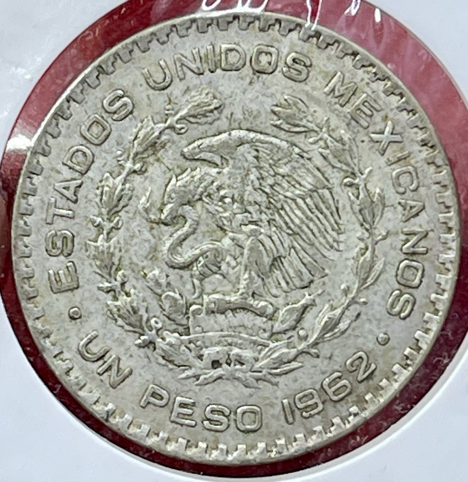 1962 Mexico 1 Peso Morelos Silver KM459 Independence1962 Mexico 1 Peso Morelos