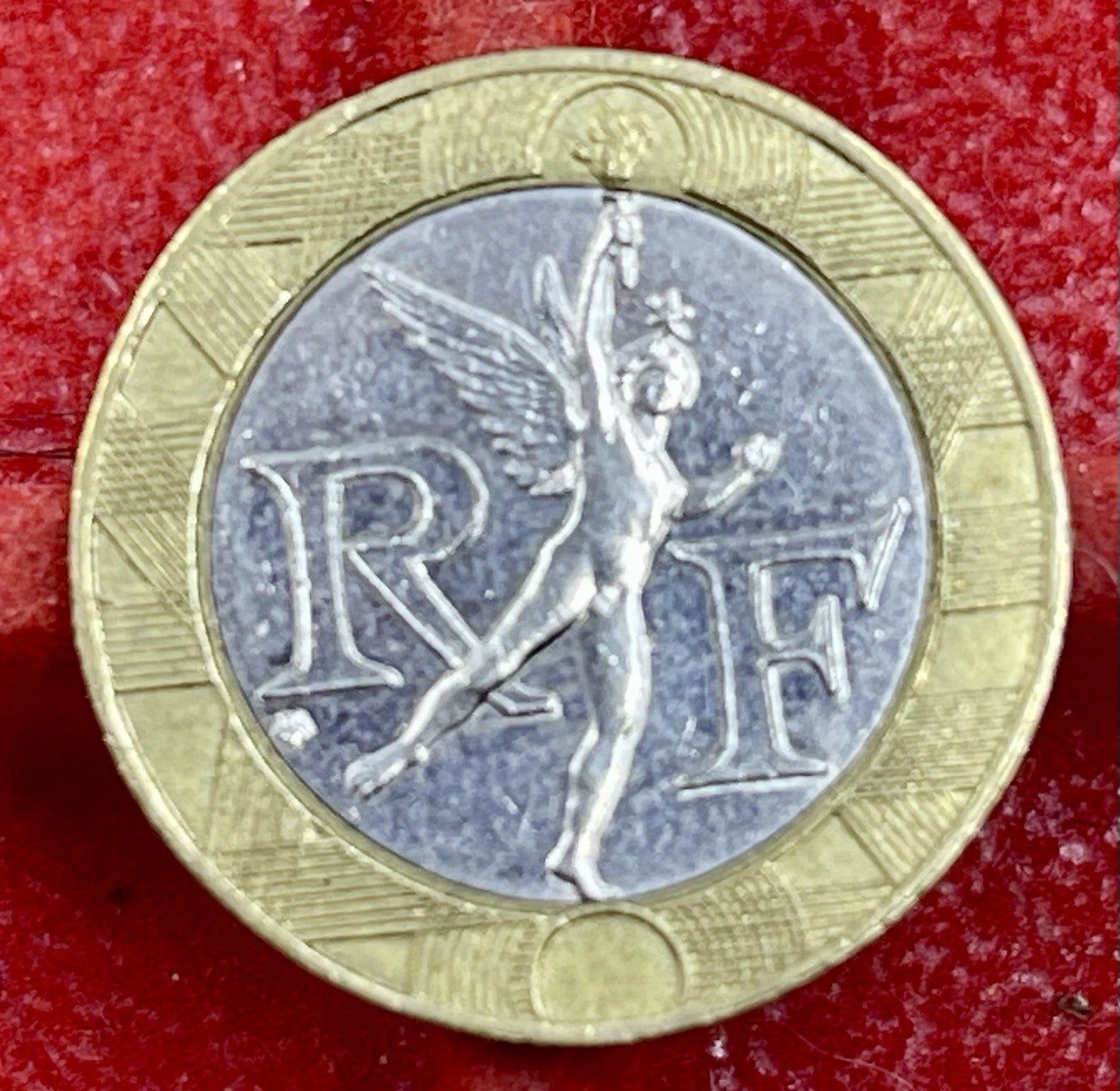 1991 France 10 francs Coin Bimetallic Spirit of Freedom July Column Paris
