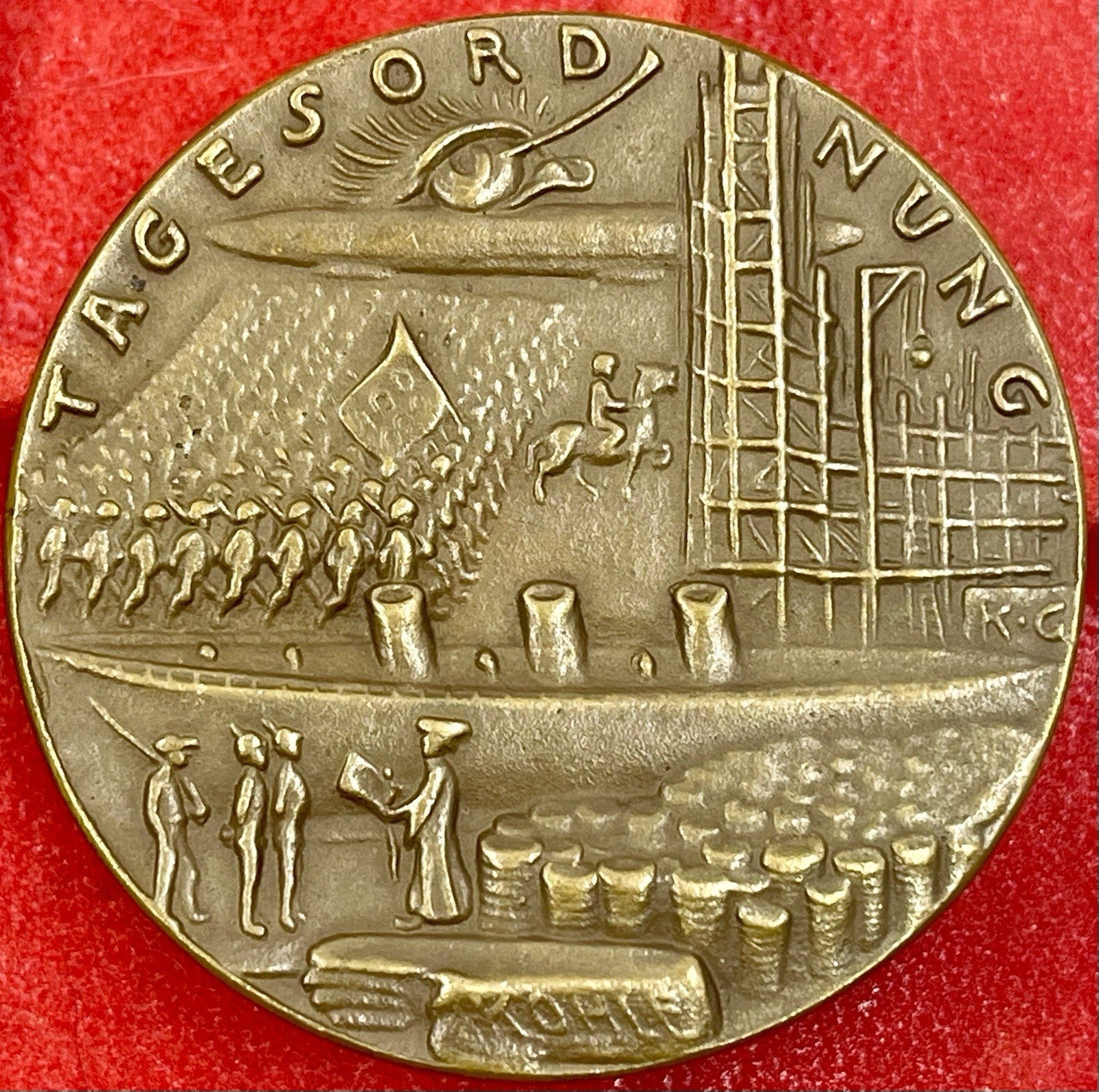 Karl Goetz Medal – Kienast 270: “On the Agenda in Spa” (1920) Satirical Medal