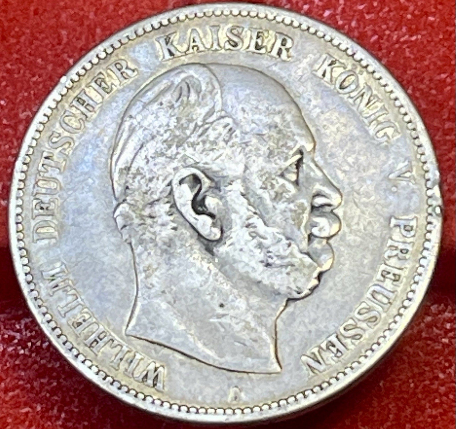 Germany Prussia Silver 5 Mark 1876 A KM# 503 Coin Large