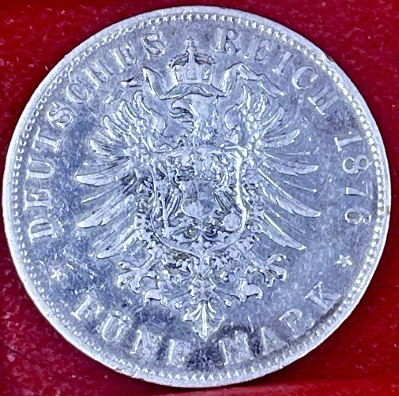 BAVARIA (German State) 5 Mark 1876 D - Silver 0.900 - Ludwig II. Coin