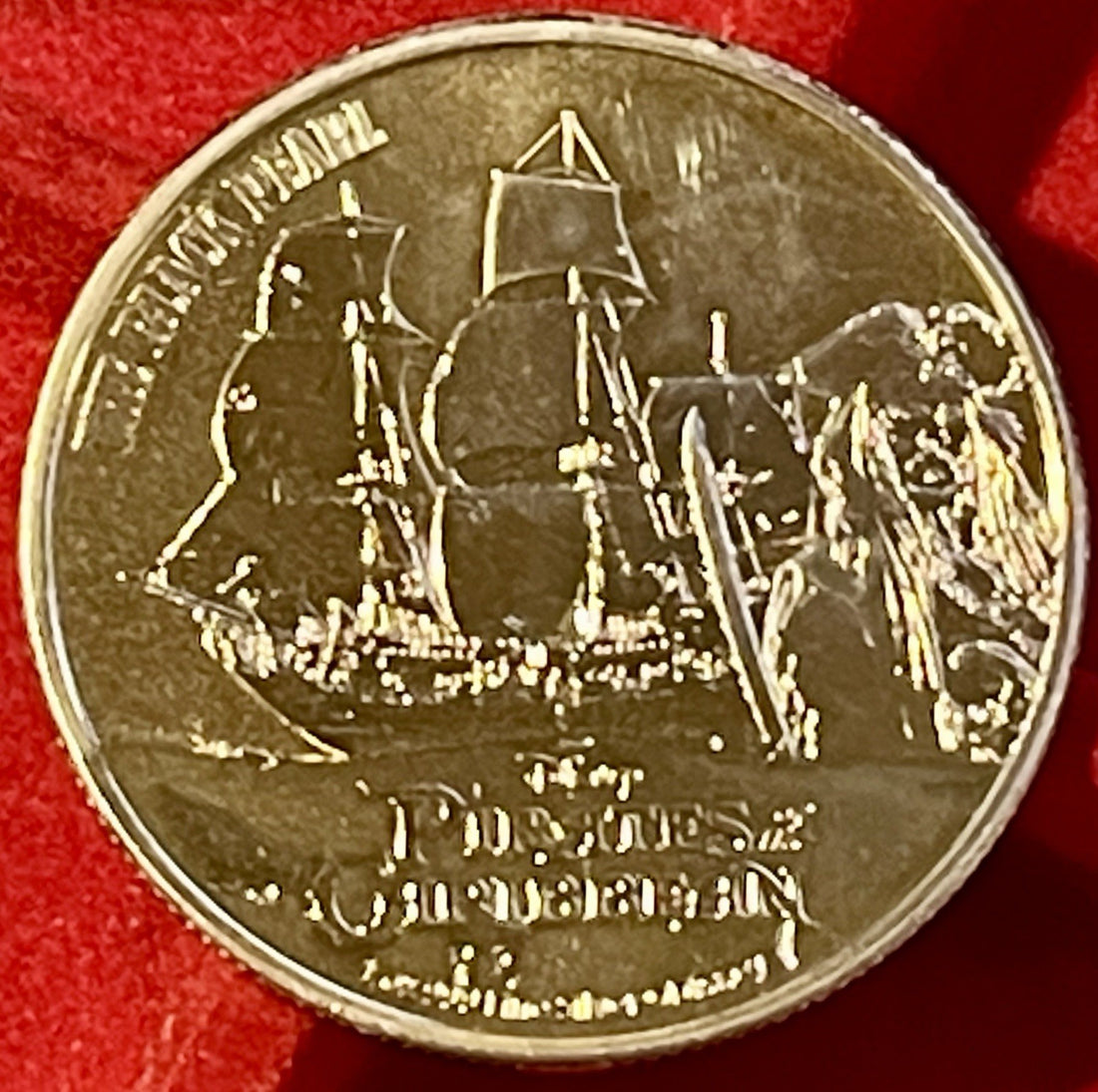 2021 Niue Pirates of the Caribbean Black Pearl 1 Oz .999 Fine Silver Coin  Toned