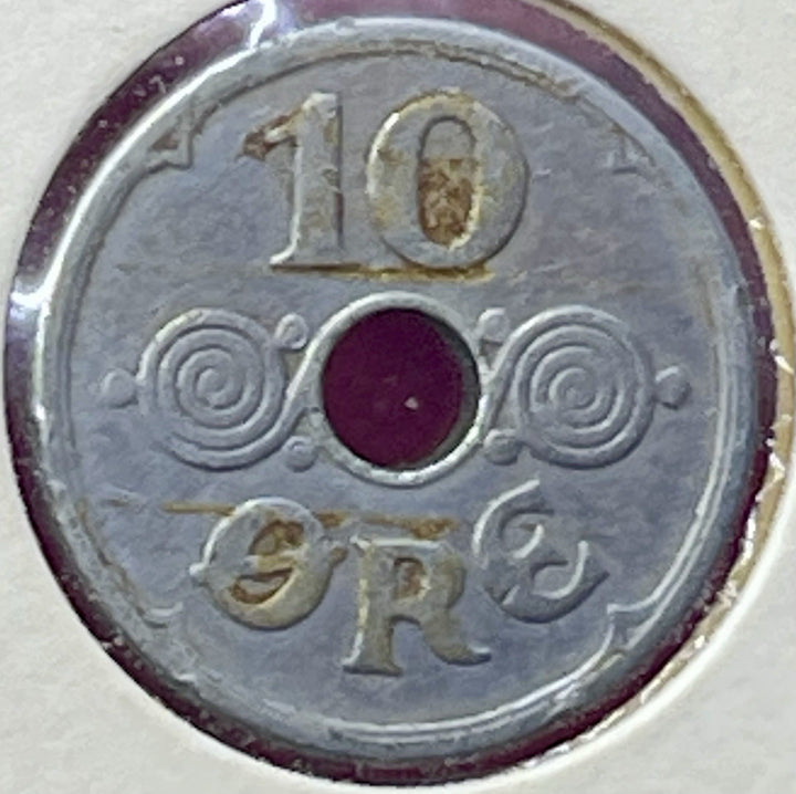 1939 Denmark 10 Ore KM# 822.2 Coin