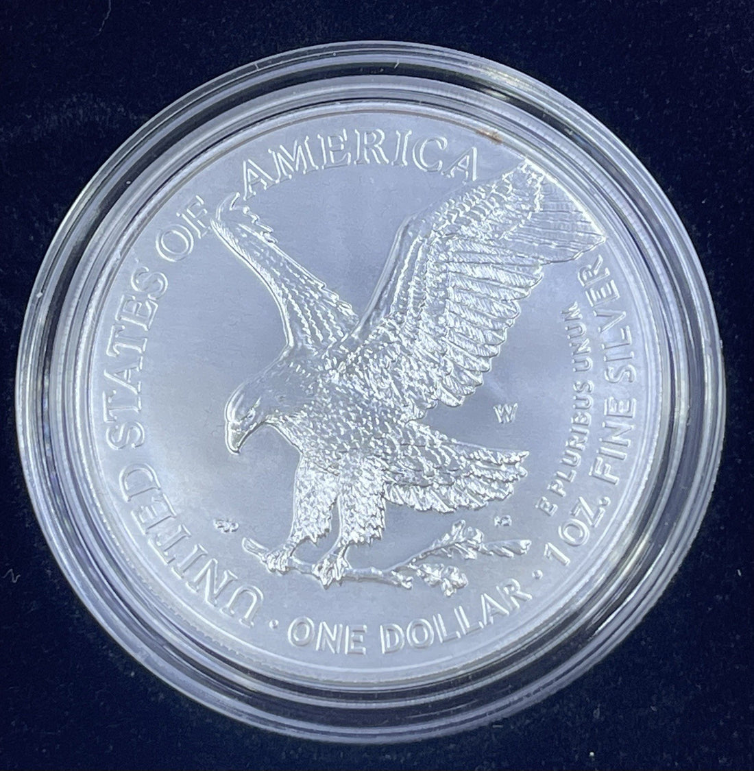 2021 American Eagle One Ounce Silver Uncirculated Coin Box & COA