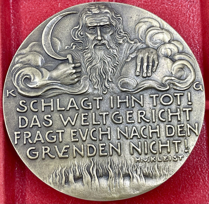 Karl Goetz Medal – Kienast 160: “Pact of Malice” (1915) Satirical Medal