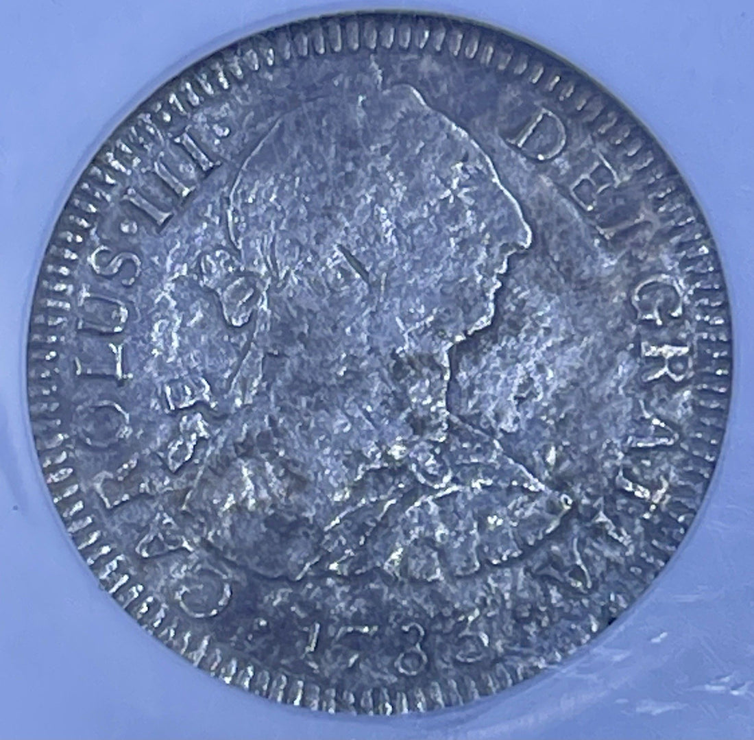 1783-Mo FF Mexico 2 Reales Silver El Cazador Shipwreck 2R Coin NGC Genuine