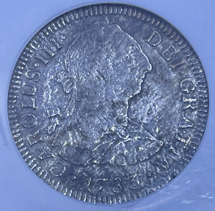 1783-Mo FF Mexico 2 Reales Silver El Cazador Shipwreck 2R Coin NGC Genuine