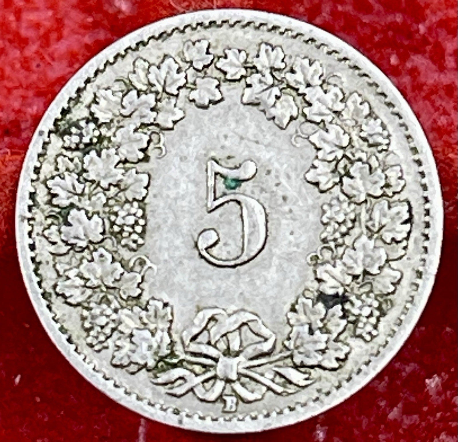 Switzerland, 5 Rappen, 1917 B, KM#26