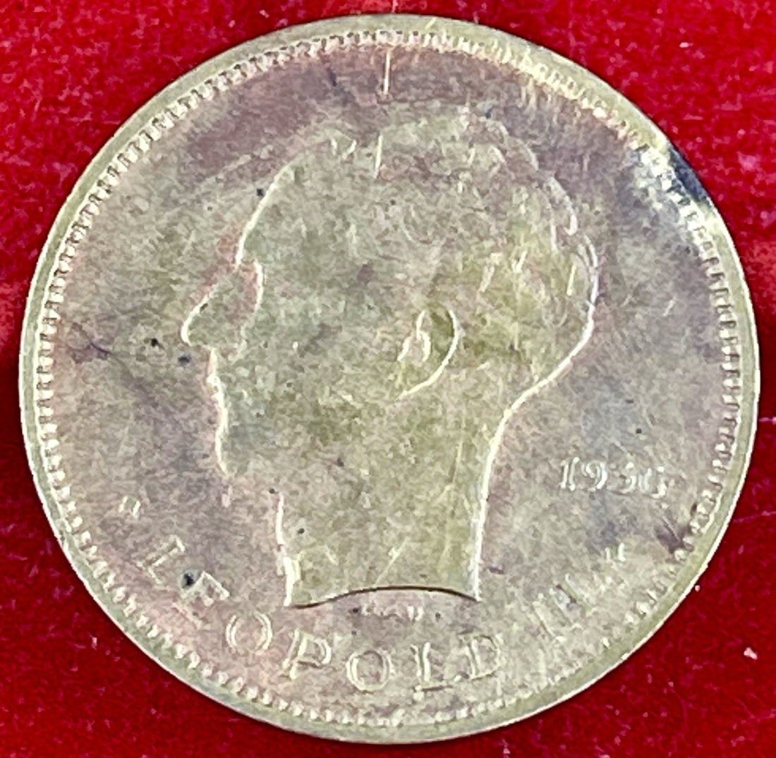 Belgian Congo - 5 Francs 1936  - Lion, Leopold III Coin