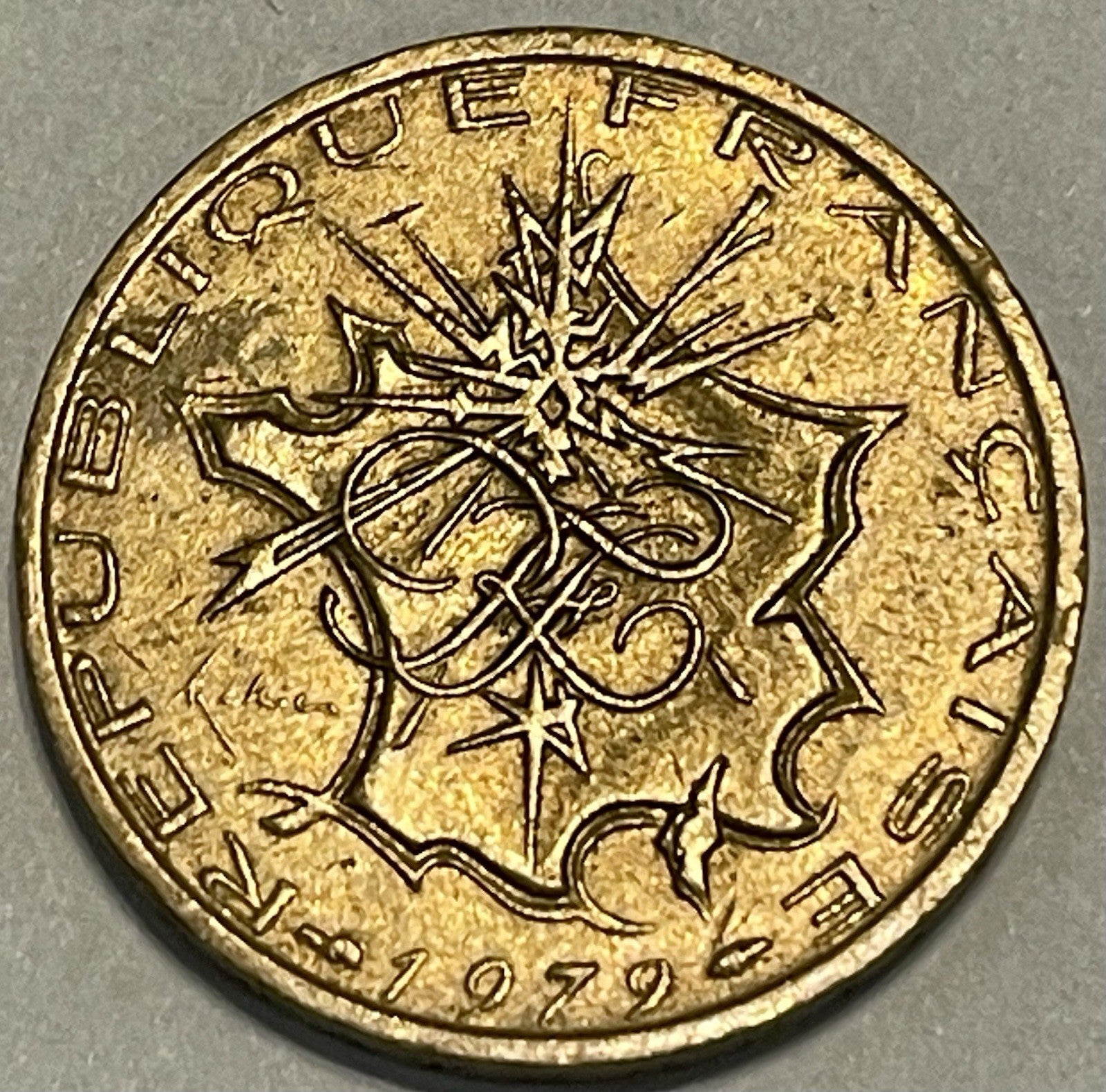 1979 France 10 Francs Coin KM#940 Cu-Al-Ni Republic RF