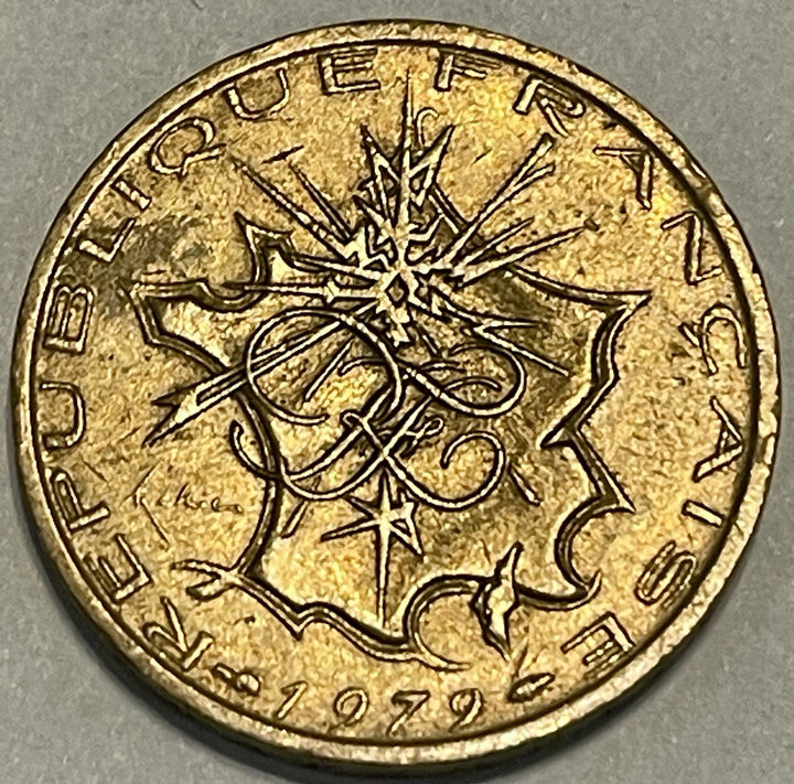 1979 France 10 Francs Coin KM#940 Cu-Al-Ni Republic RF