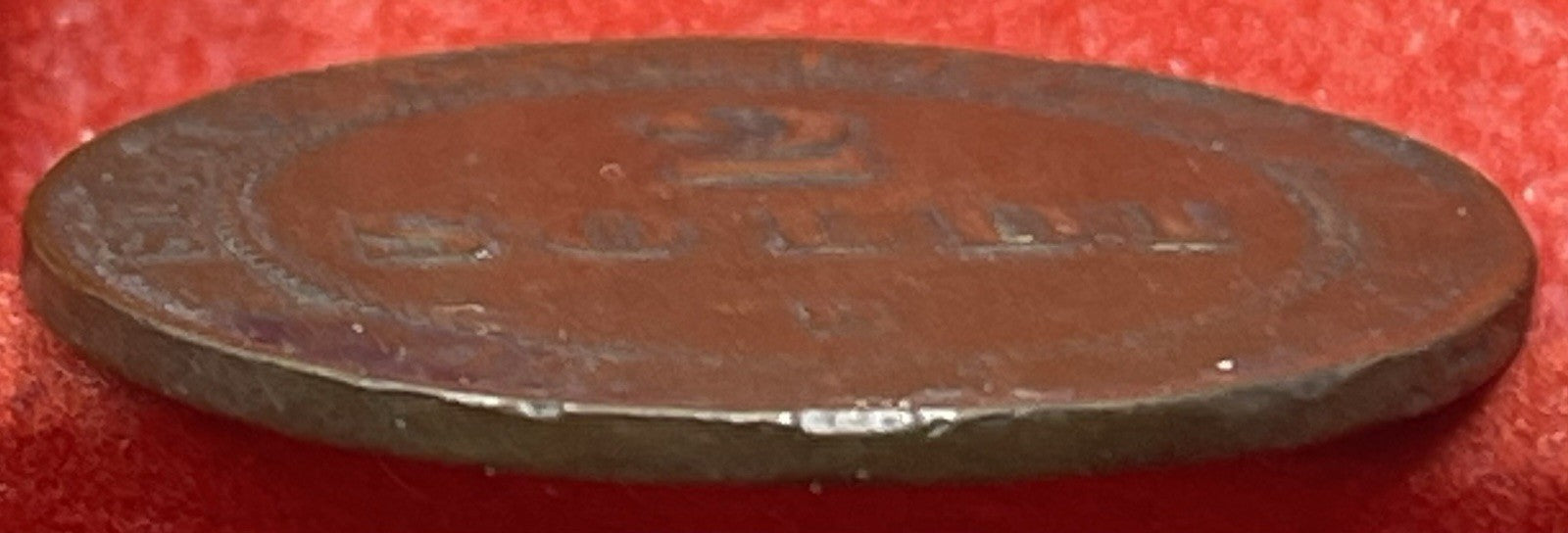 1867 Papal States 2 Soldi Coin – Pope Pius IX Vatican Copper