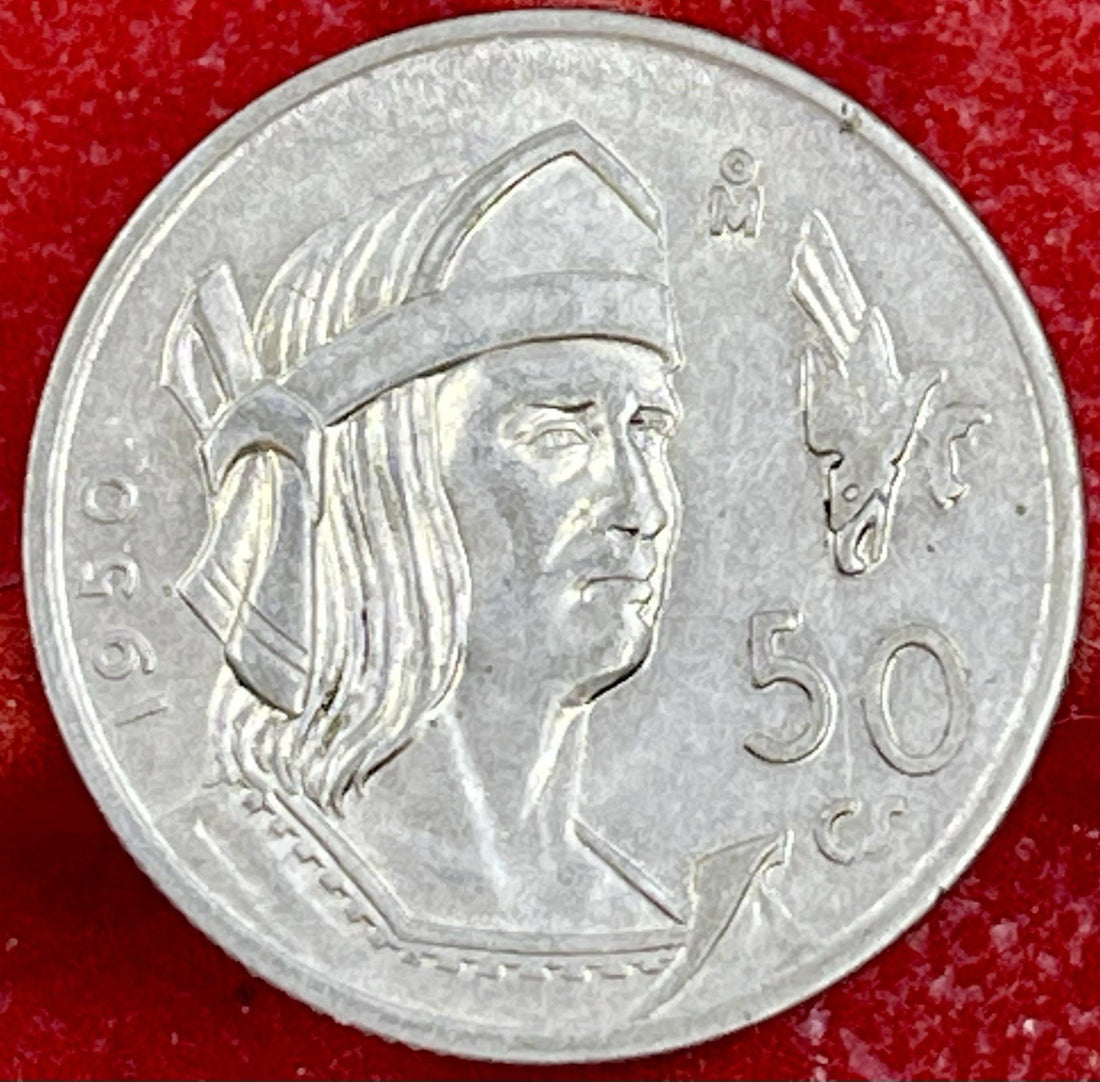 MEXICO 1950 Mexico Silver 50 Centavos Plata Coin Km#449