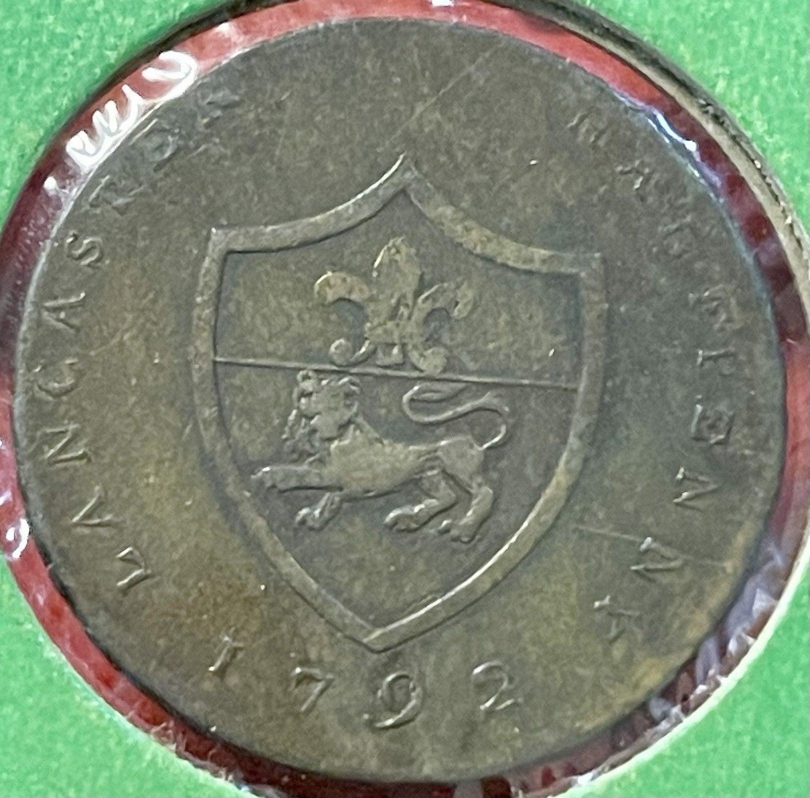 1792 Copper Halfpenny Conder Token John Of Gaunt Duke of Lancaster D&H