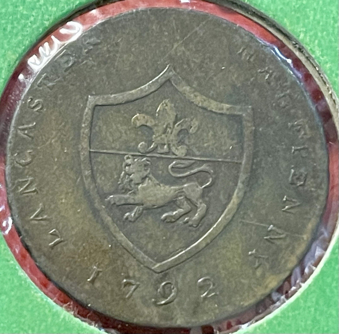 1792 Copper Halfpenny Conder Token John Of Gaunt Duke of Lancaster D&H