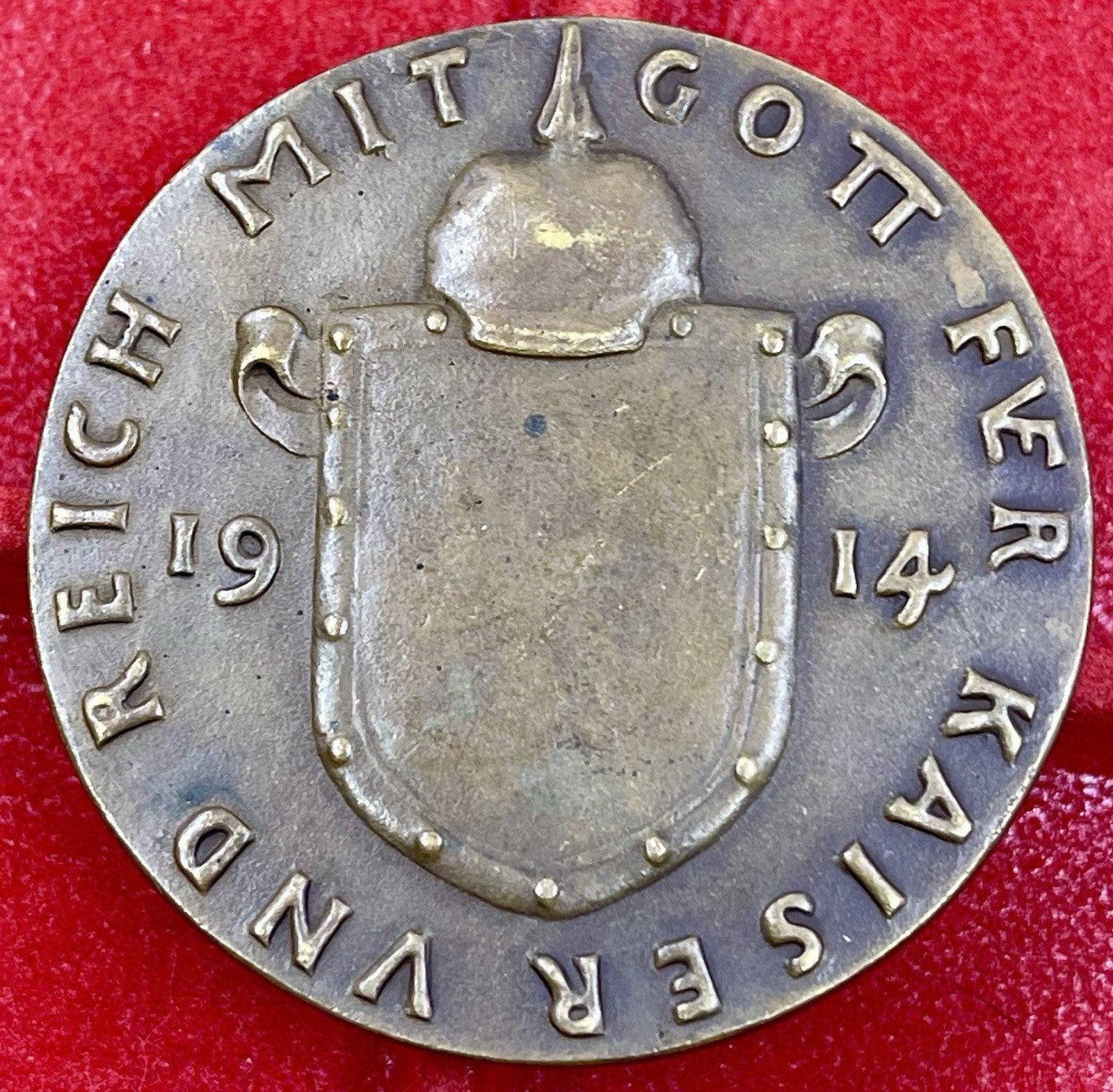 Karl Goetz Medal – Kienast 152: “Married In War ” (1920) Satirical Medal