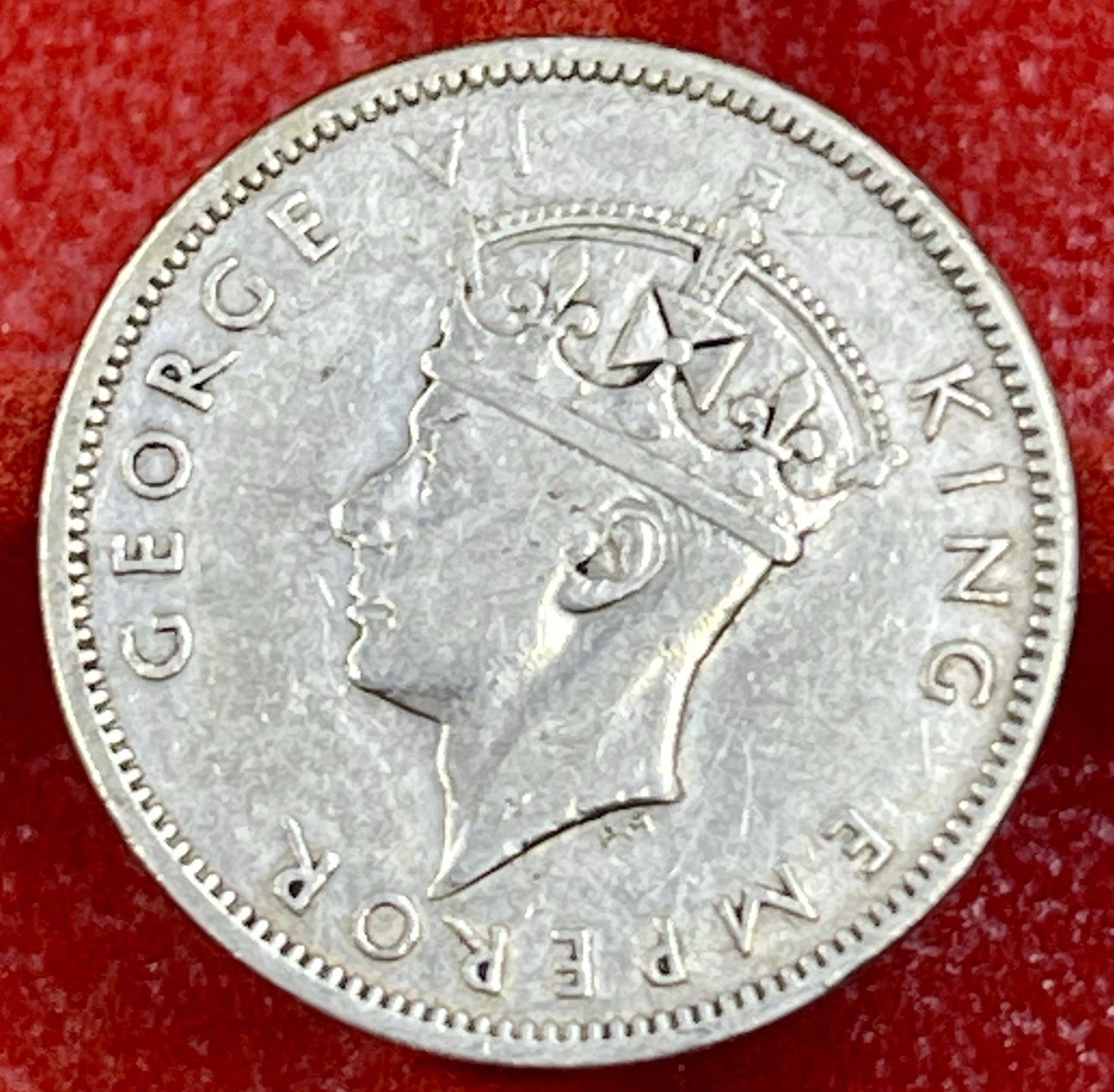 1934 Fiji 1 Shilling .500 Silver 360K Minted KM#4 George V Scarce World