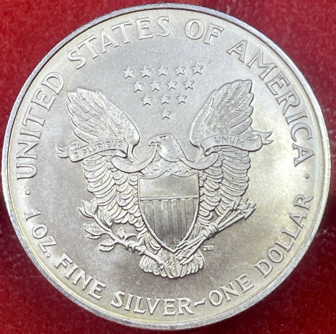 1996 Silver American Silver Eagle Uncirculated 1oz .999 Fine Silver Coin