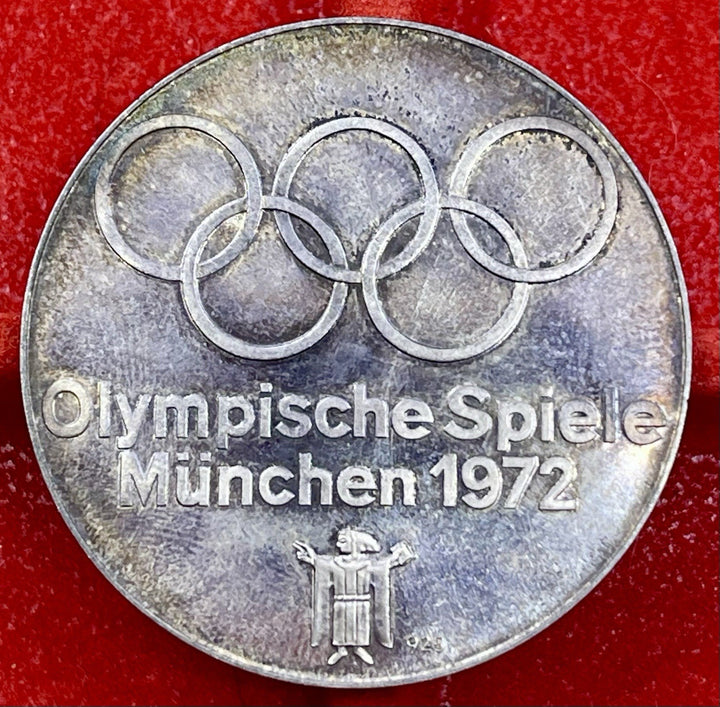 1972 Munich Olympics .925 Silver Medal/Coin 25.7g Germany