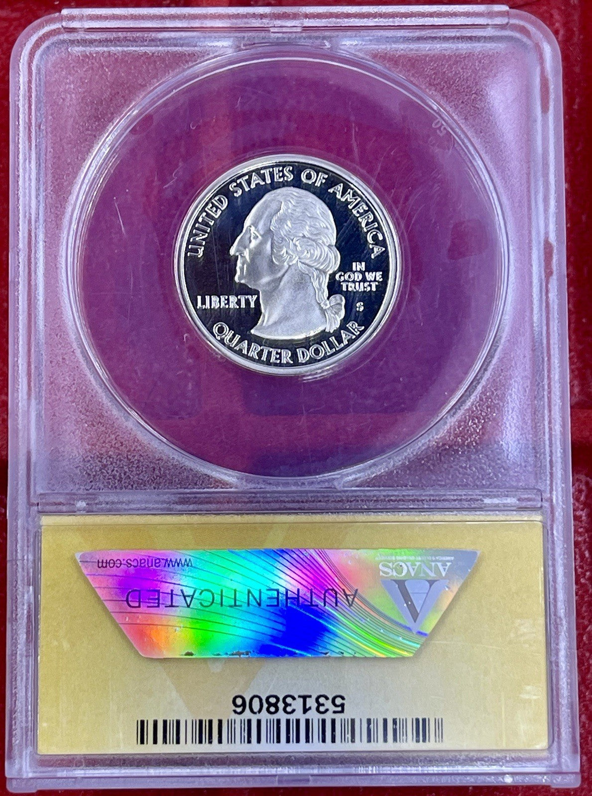 2003 S 25C Clad Alabama Quarter ANACS PR70DCAM