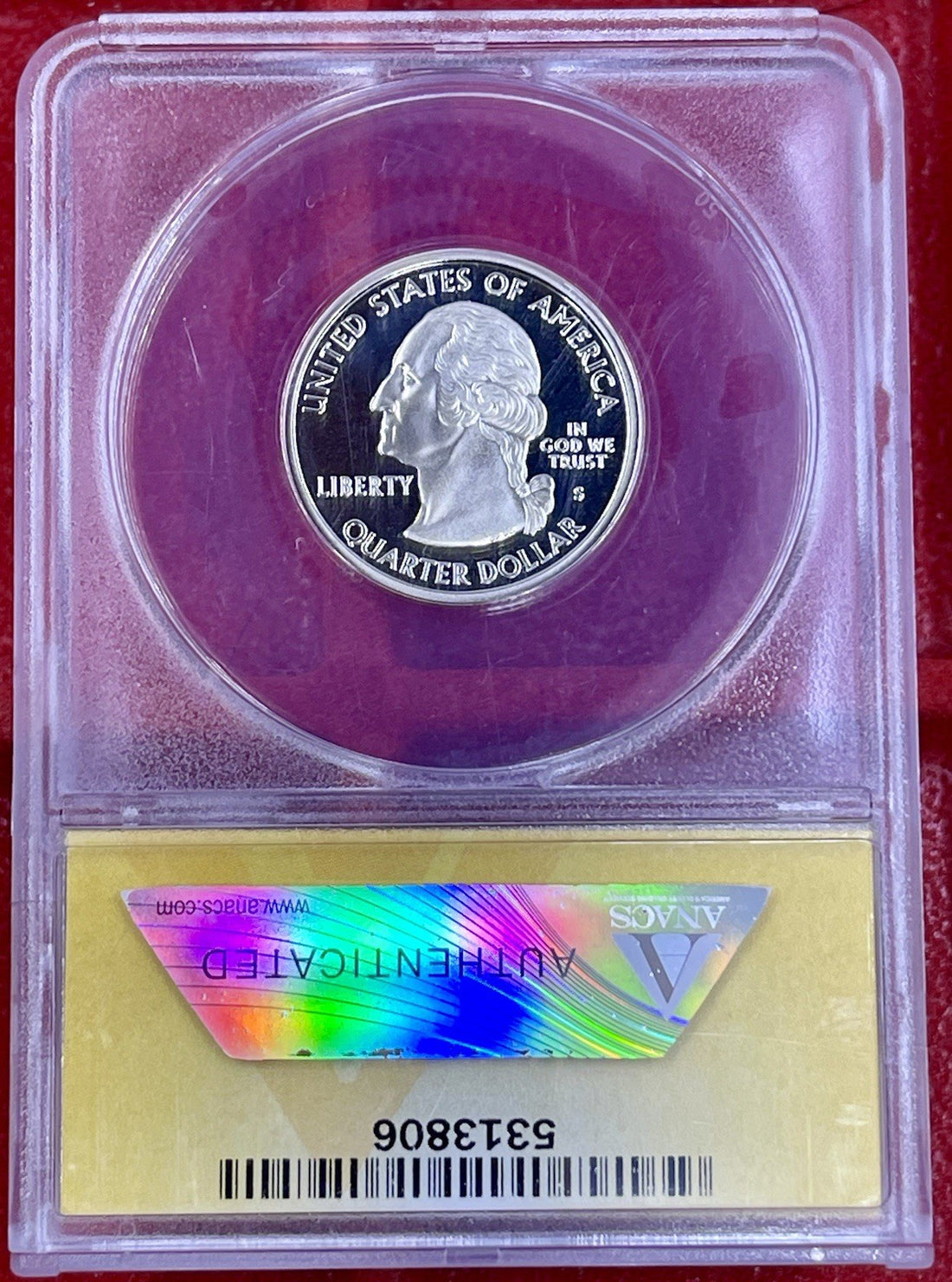 2003 S 25C Clad Alabama Quarter ANACS PR70DCAM