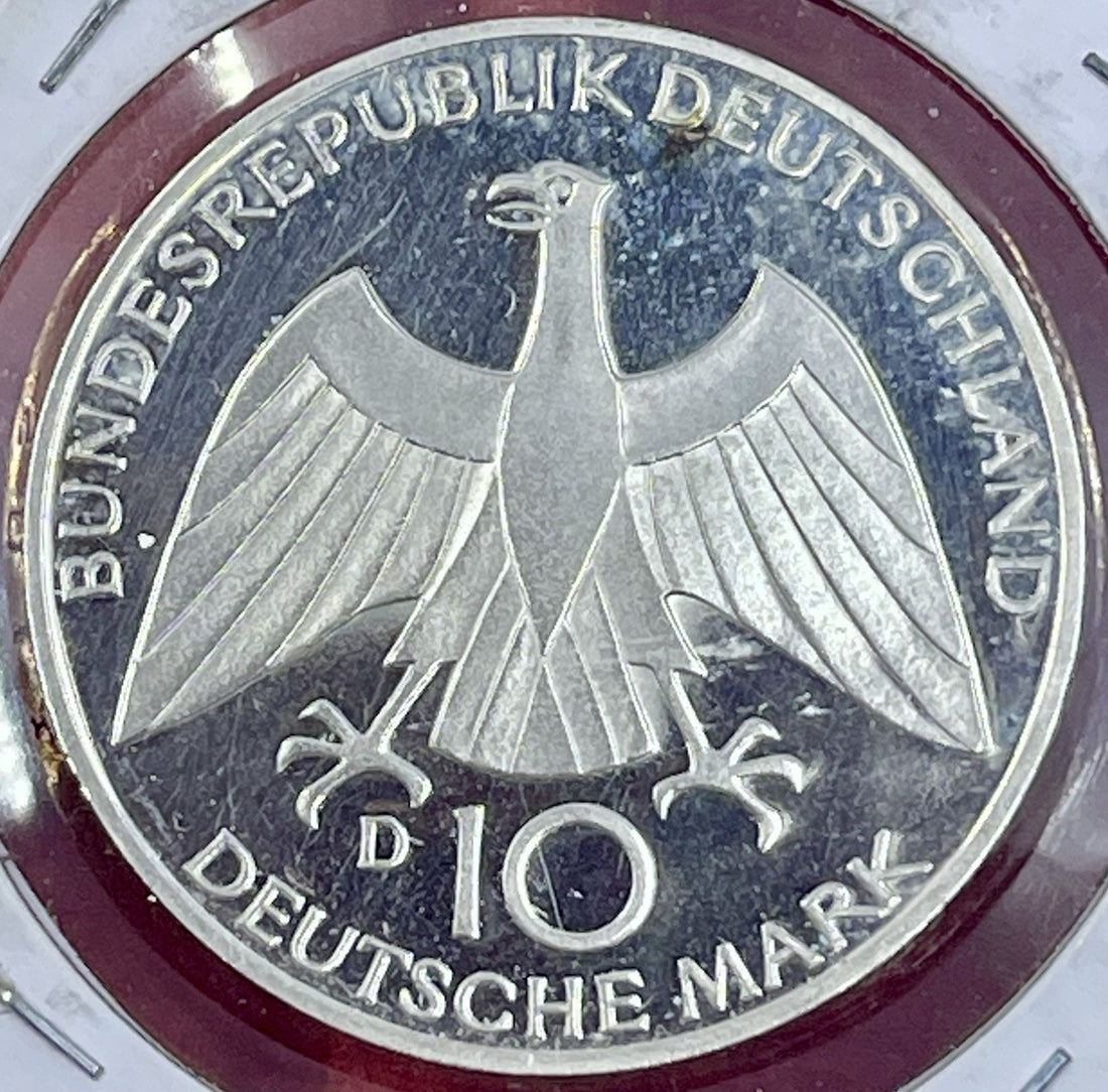 1972-D Germany Silver XX Summer Munich Olympic Design 10 Mark Coin!