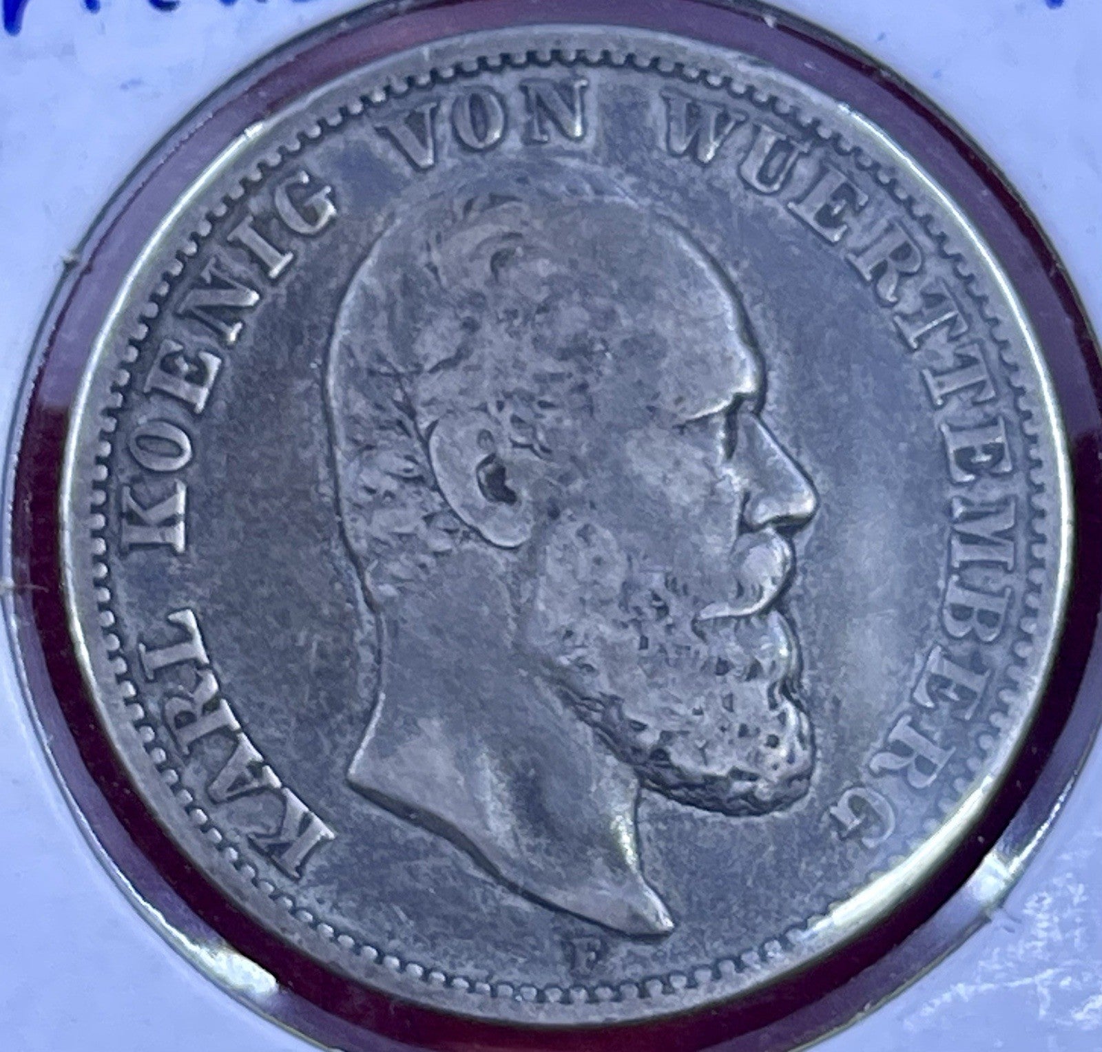 1877 F Germany (Prussia) 2 Marks - William I Silver KM#506 Coin