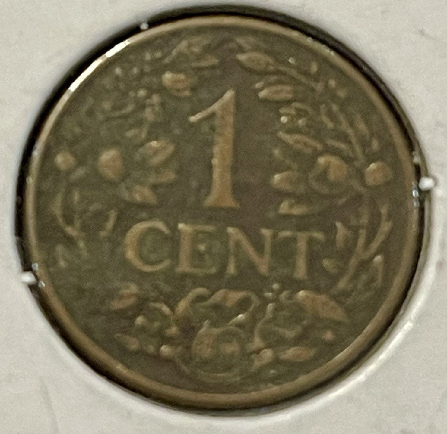1944 Curaçao 1 Cent Bronze KM#41 WWII Issue Denver Mint Antilles
