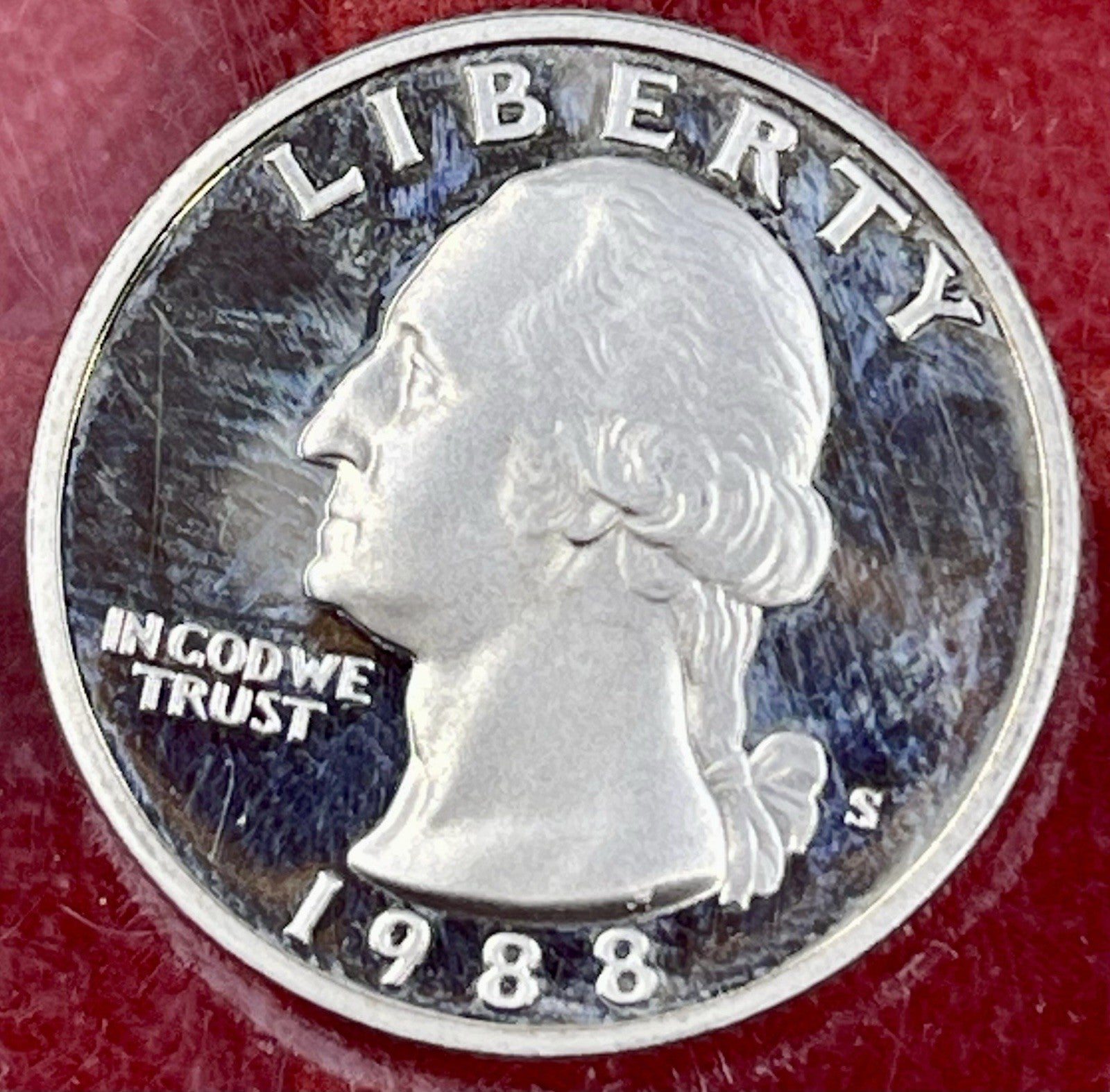 1988 S Washington Proof Quarter from San Francisco Mint