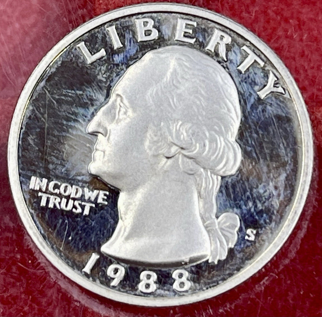 1988 S Washington Proof Quarter from San Francisco Mint