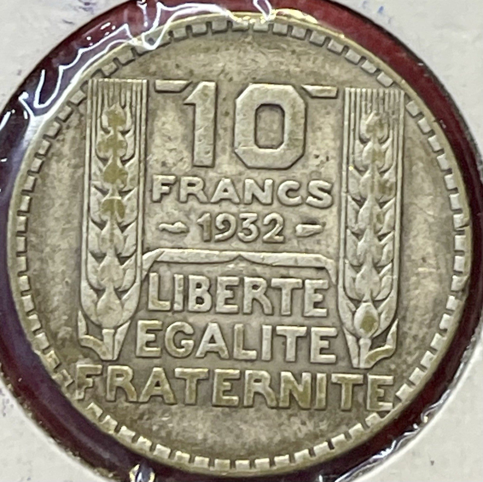 SILVER - WORLD Coin - 1932 France 10 Francs - World Silver Coin *788