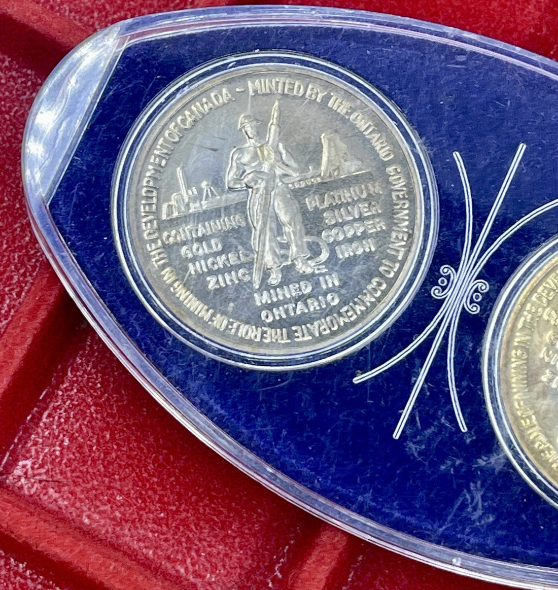 1867-1967 TOKEN MINTED ONTARIO GOV. FOR ROLE OF MINING IN DEV. OF CANADA