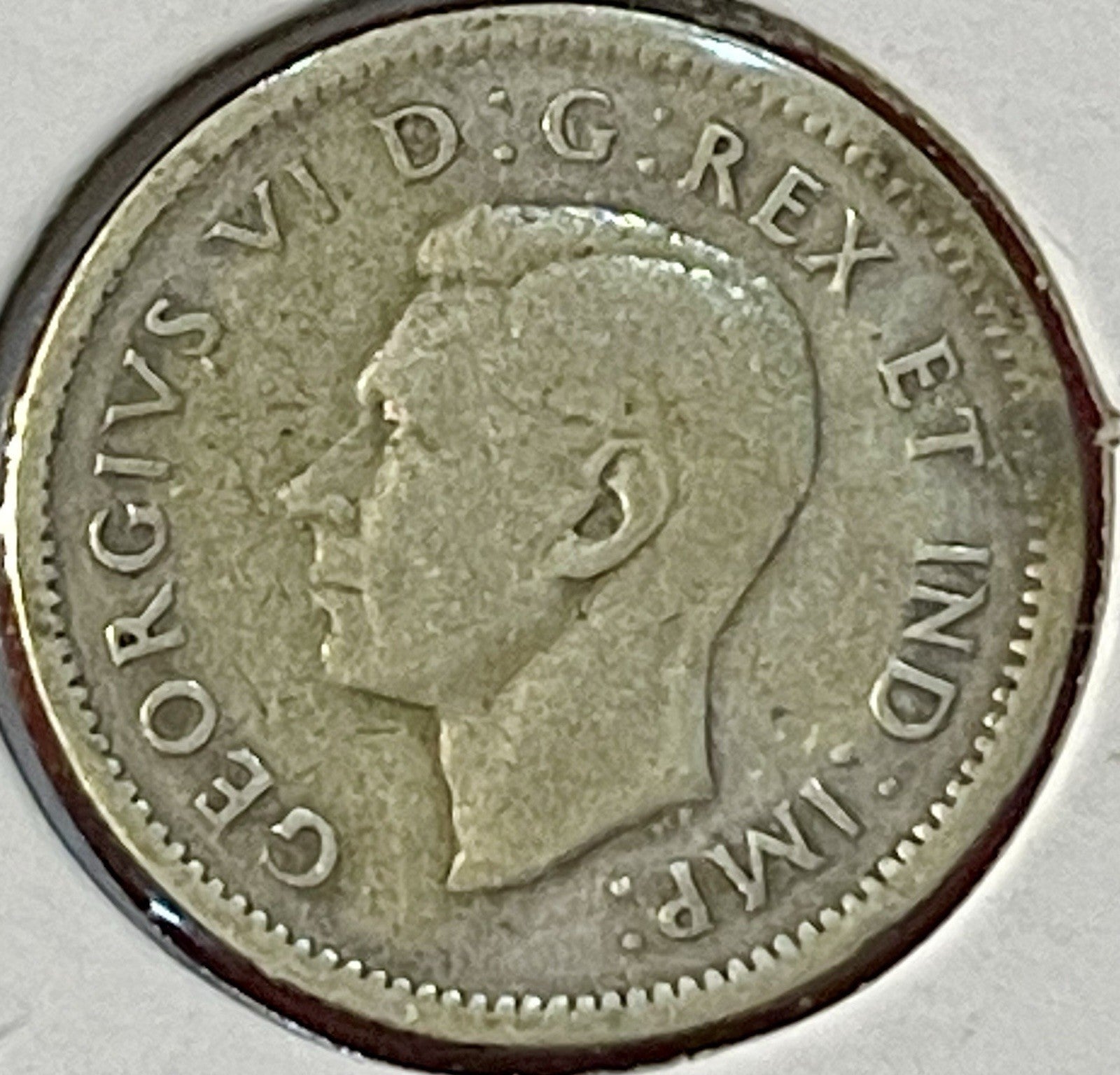 1941 Canada Newfoundland 10 cent Silver Coin .925