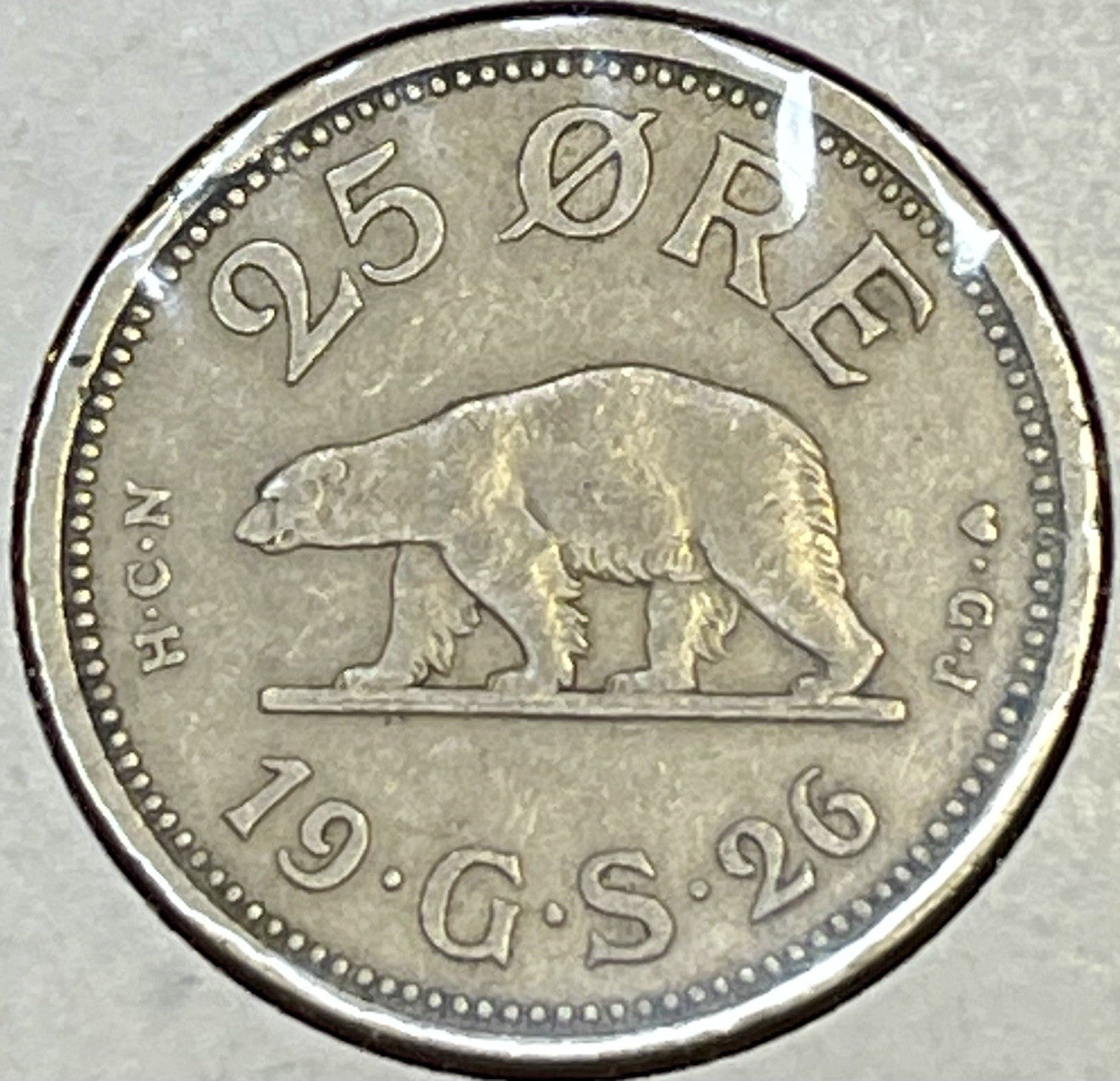 1926 GREENLAND DENMARK 25 ORE