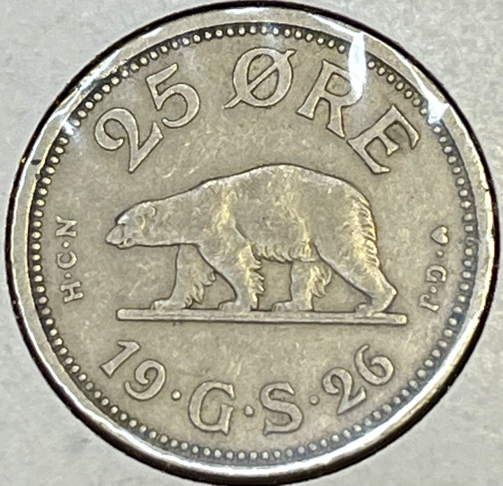 1926 GREENLAND DENMARK 25 ORE