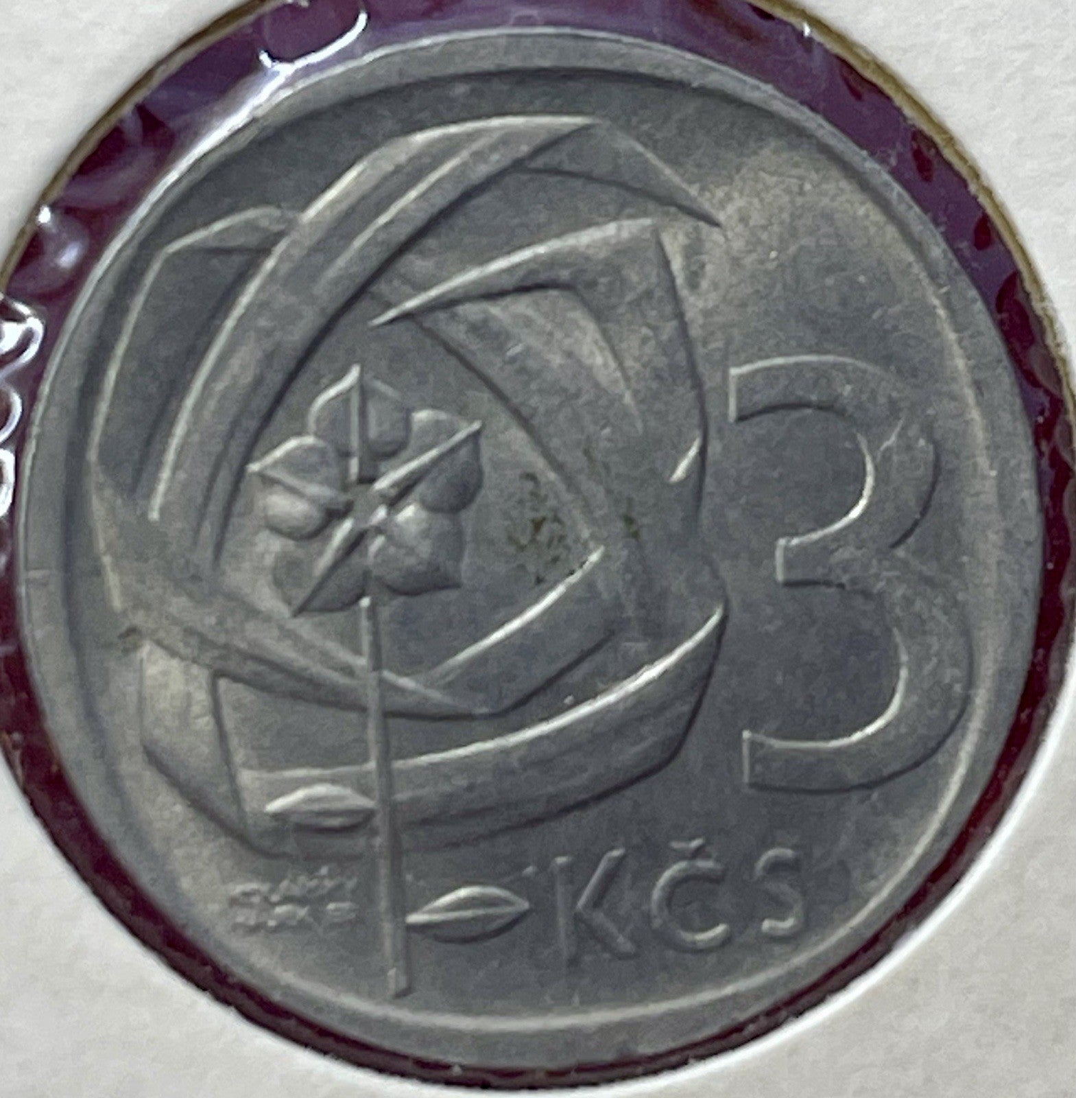 Tschechoslowakei - Czechoslovakia 3 Kronen 1965  - KM# 57 verschiedene Coin