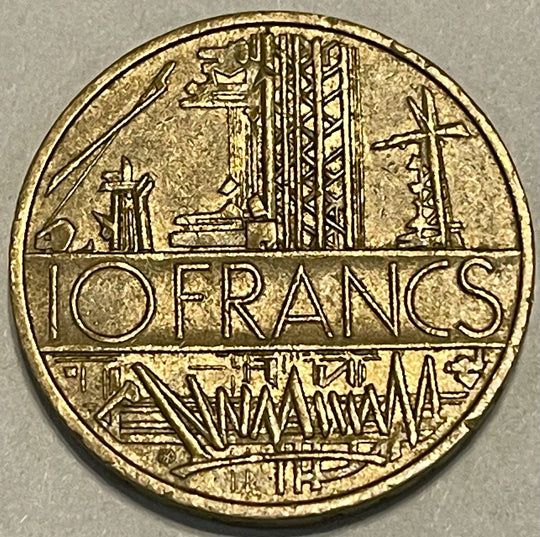 1979 France 10 Francs Coin KM#940 Cu-Al-Ni Republic RF