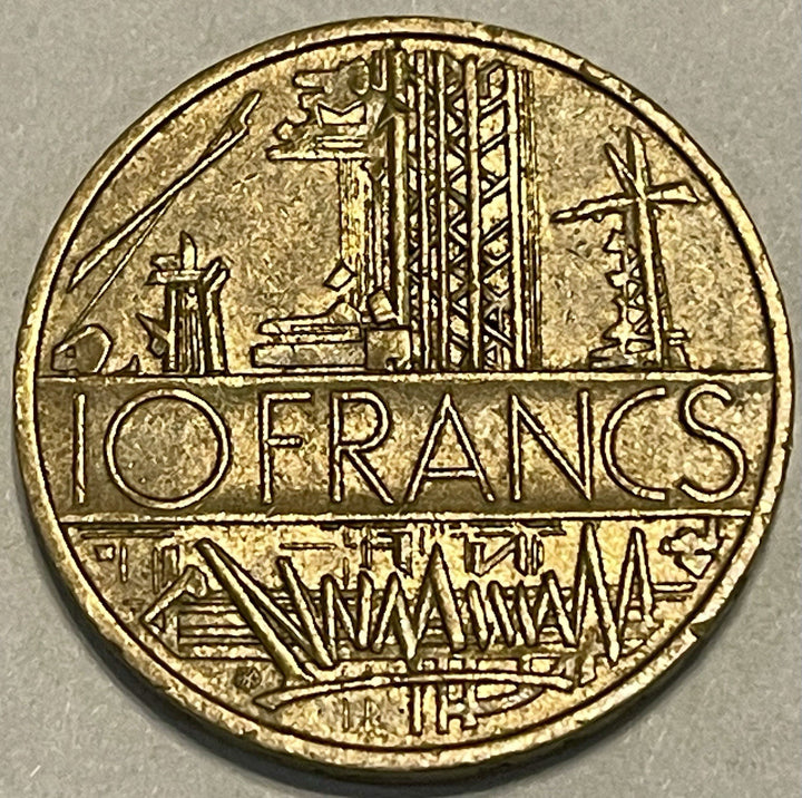 1979 France 10 Francs Coin KM#940 Cu-Al-Ni Republic RF