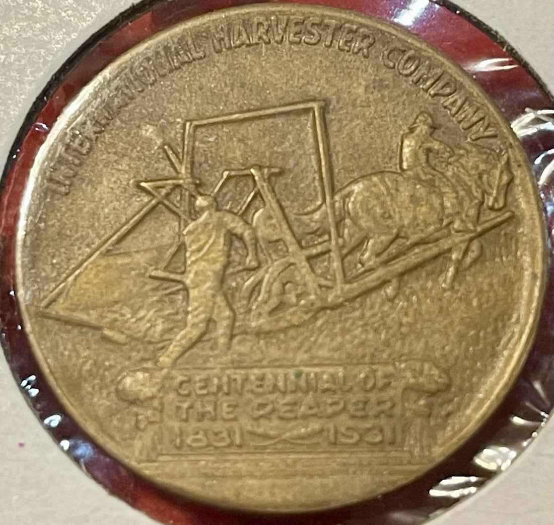 1931 Cyrus Hall McCormick Centennial Of The Reaper Bronze Medal TC-105818