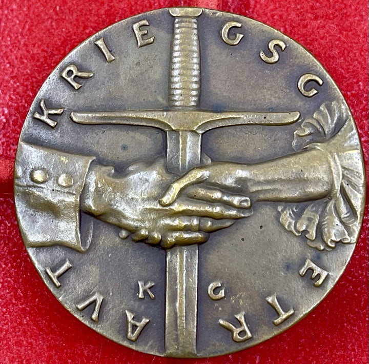 Karl Goetz Medal – Kienast 152: “Married In War ” (1920) Satirical Medal