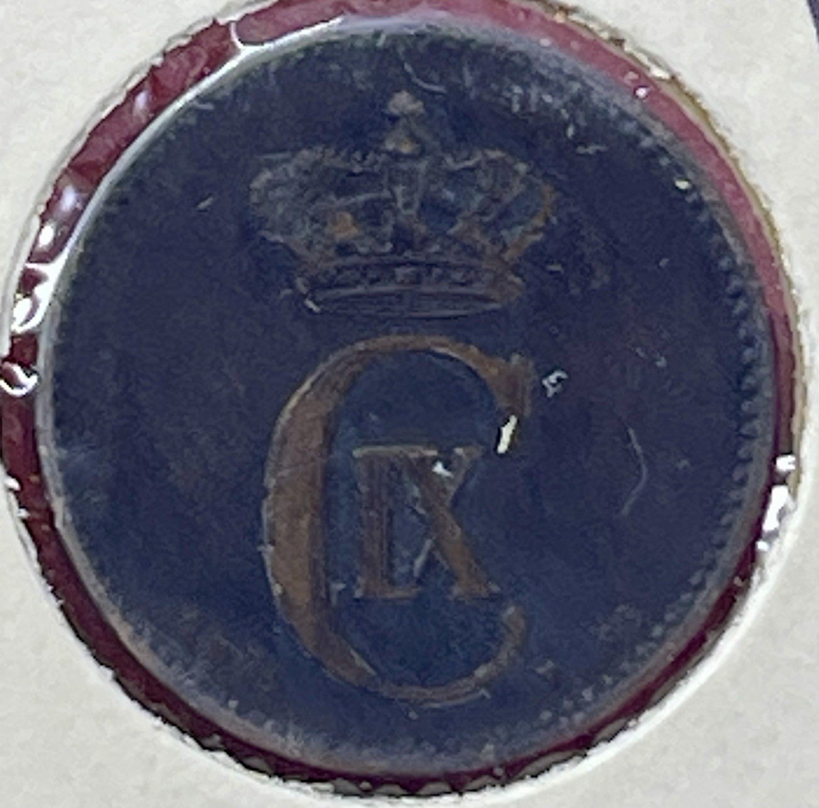 1874 DENMARK 2 ORE - AU -  Excellent Rare Date Coin