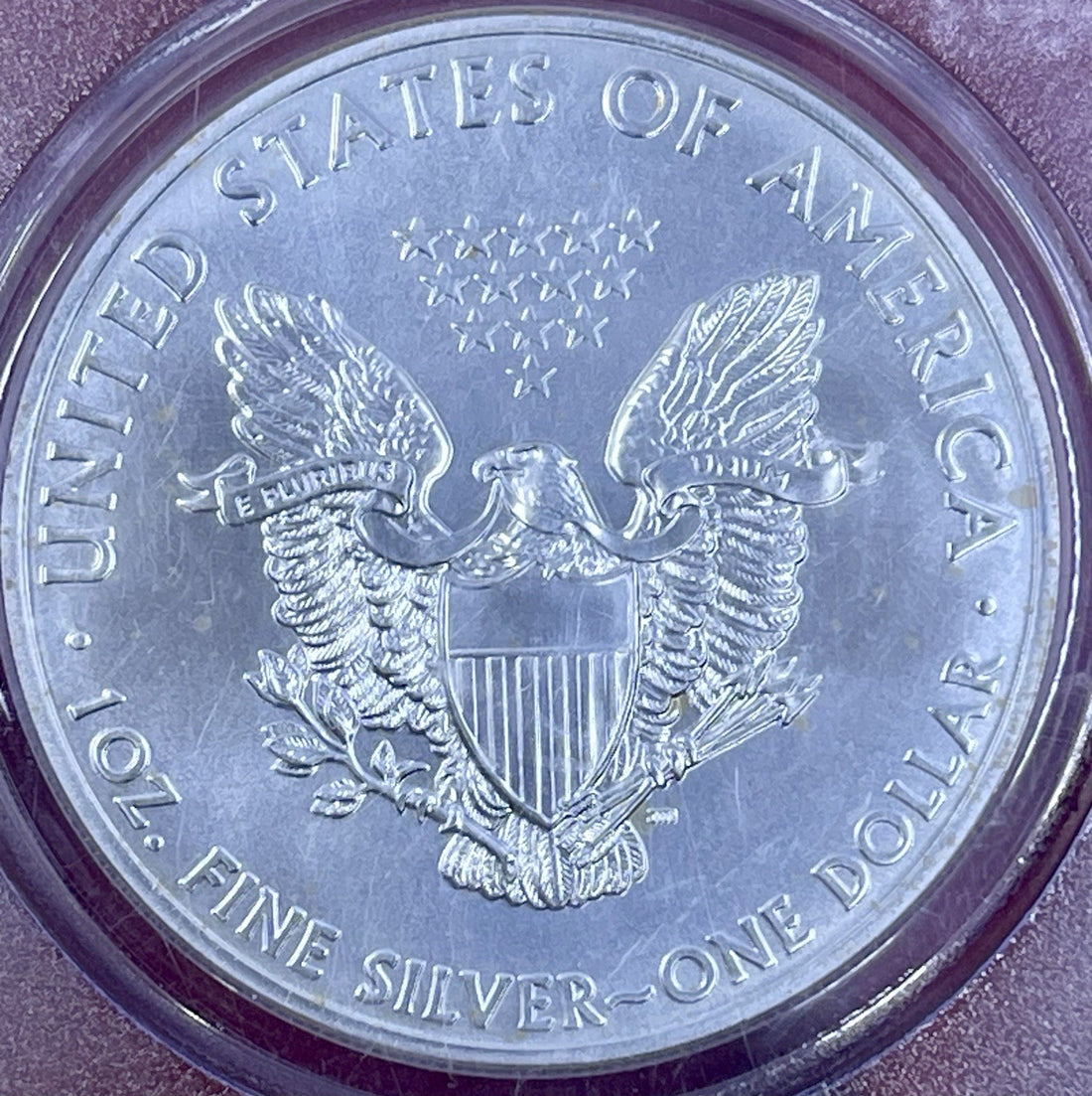 2011 First Strike American Silver Eagle. ASE 25th. PCGS MS70, Coin