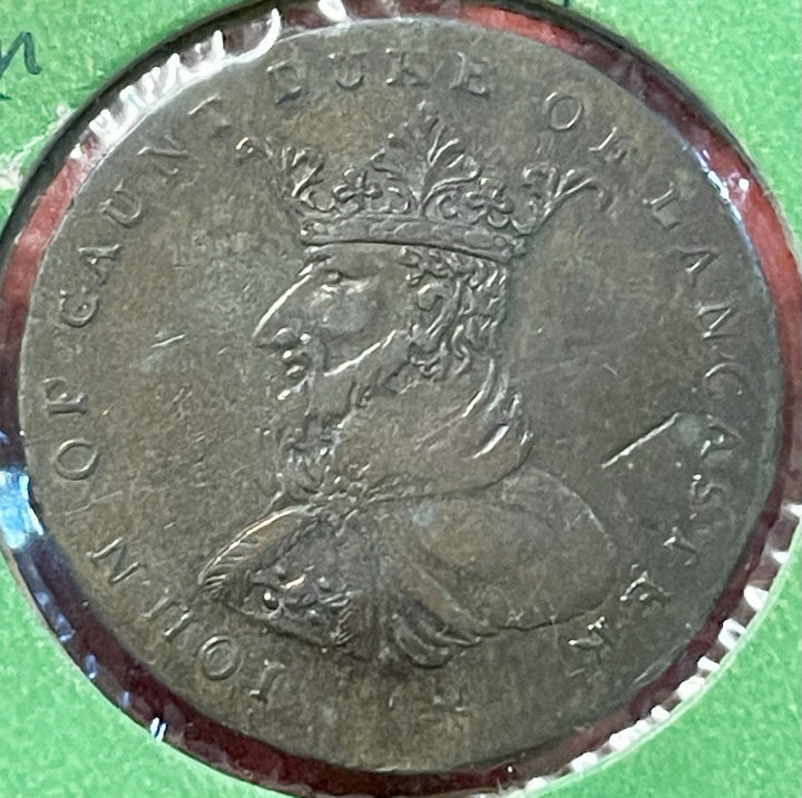 1792 Copper Halfpenny Conder Token John Of Gaunt Duke of Lancaster D&H