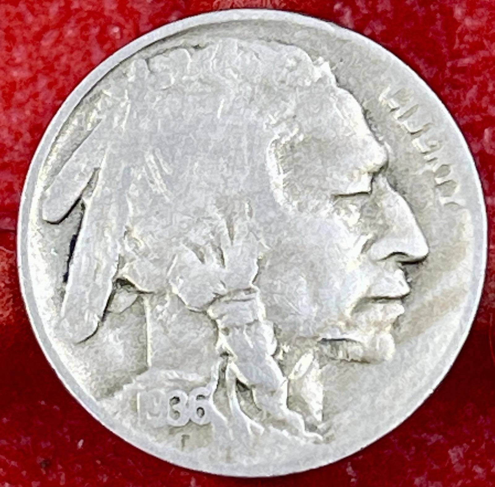 1936D Buffalo Indian Nickel 5 Cent Coin Circulated Condition