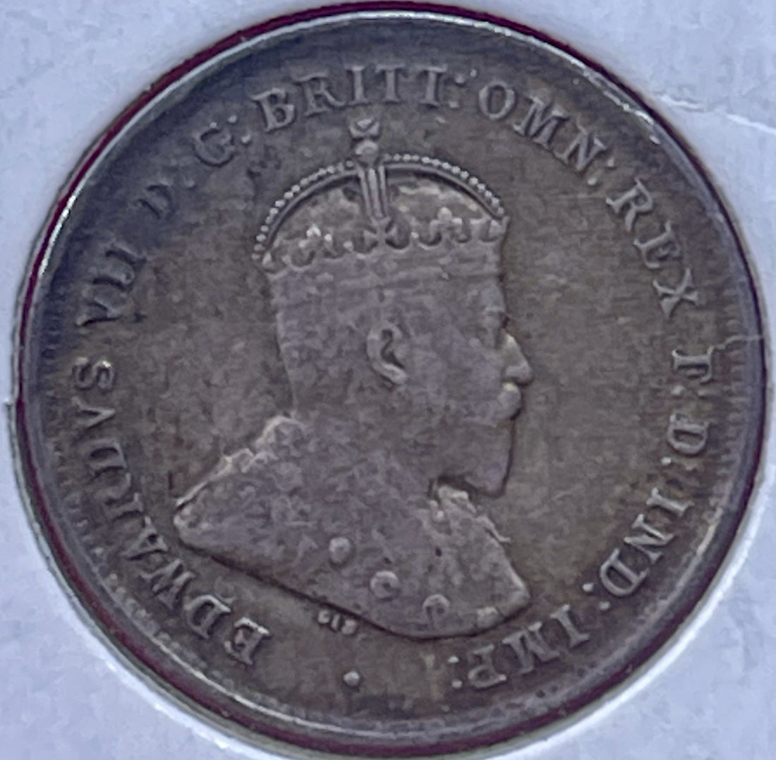 Australia Sixpence 1910 - King Edward VII - 0.925 Silver Coin