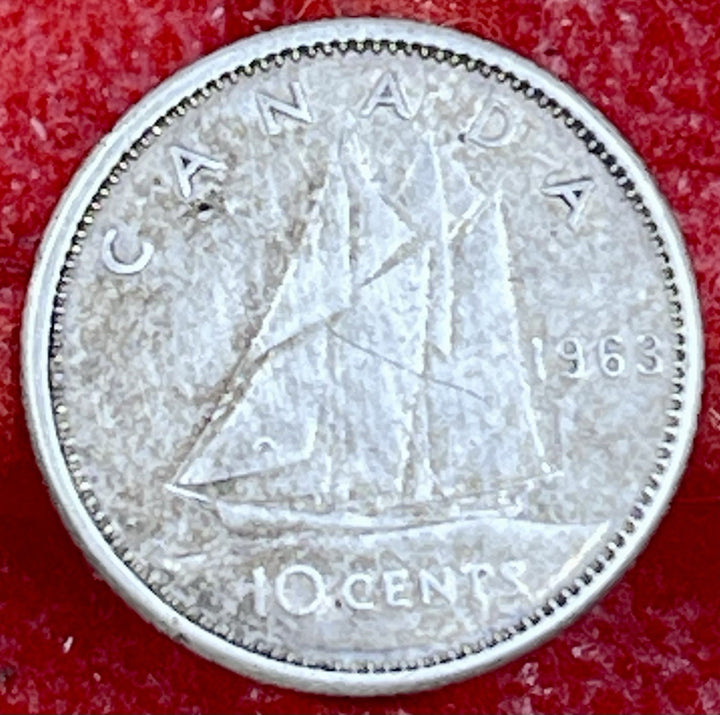 1963 Canada 10 Cent (800 Silver)