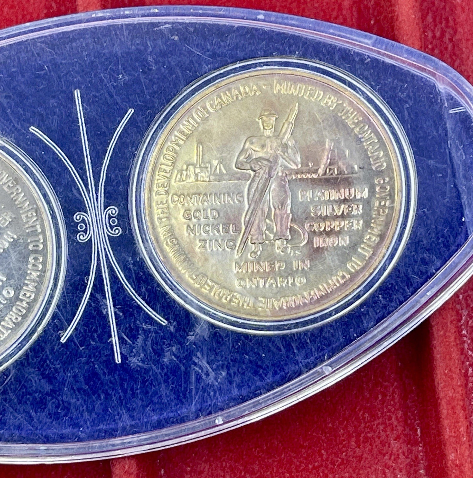 1867-1967 TOKEN MINTED ONTARIO GOV. FOR ROLE OF MINING IN DEV. OF CANADA