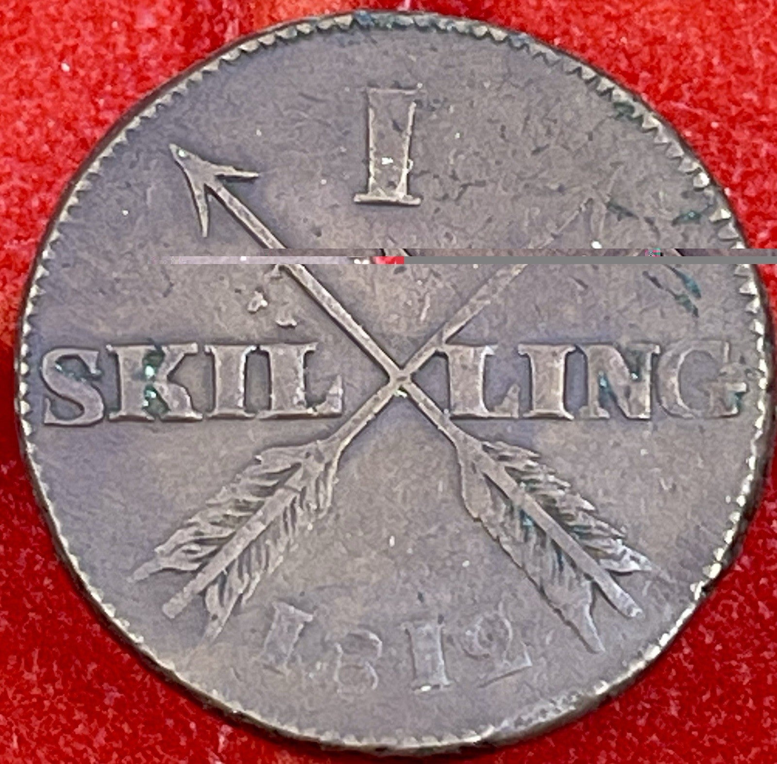 1812 Sweden 1 Skilling Copper KM585 Karl XIII Coin1812 Sweden 1 Skilling Copper