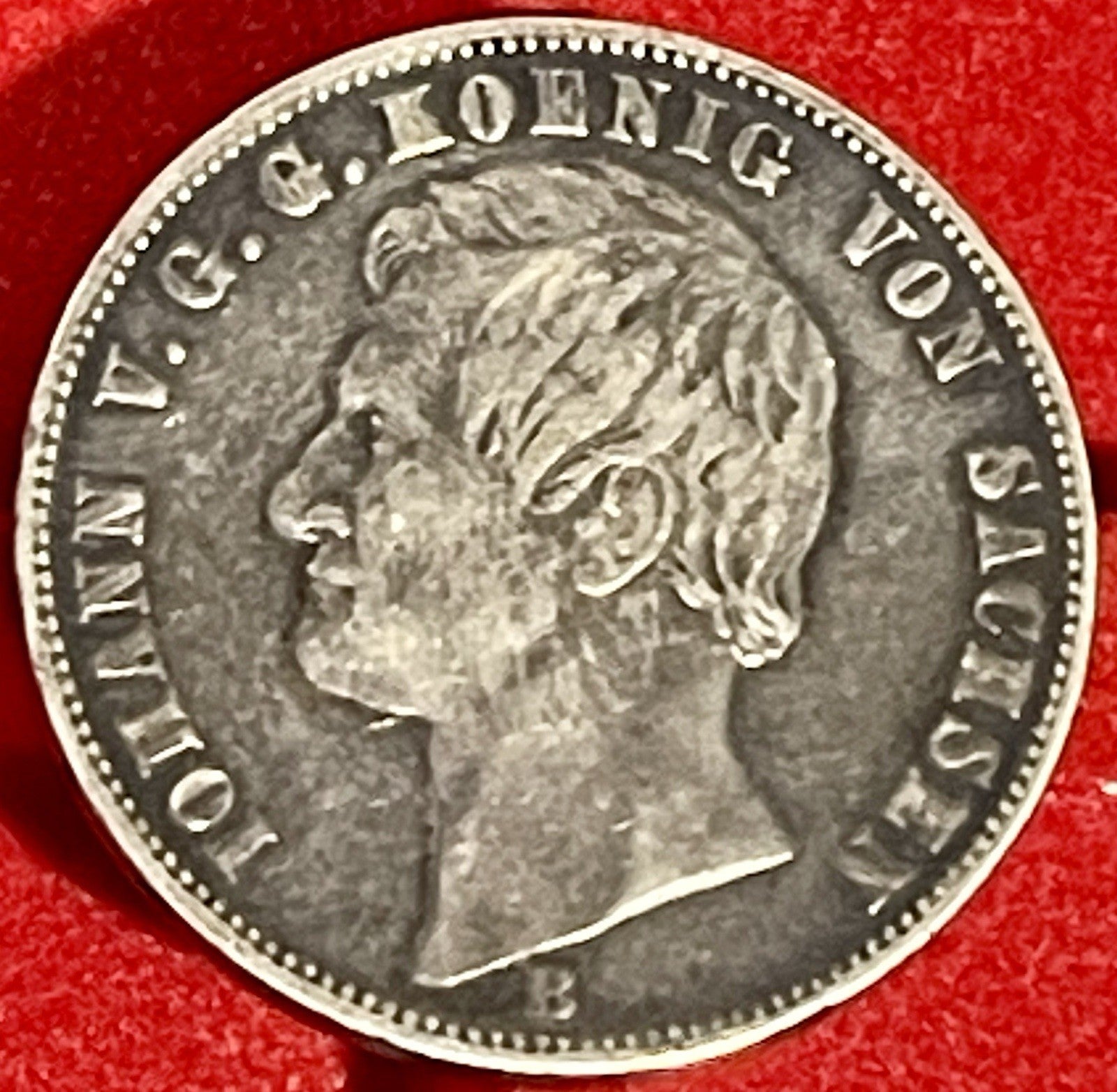 German States 1861-B Thaler Silver Coin KM 1199