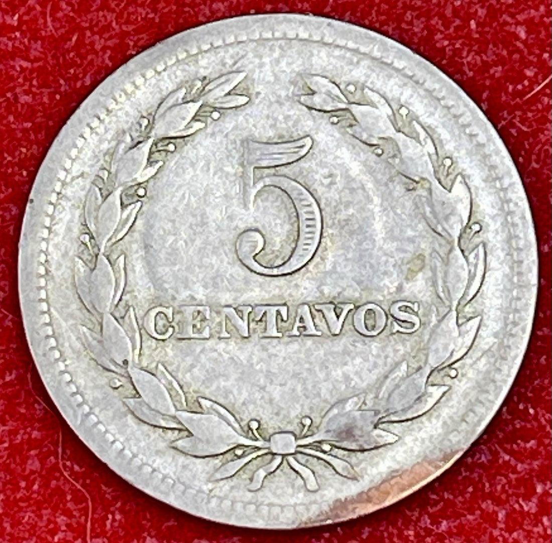1925 El Salvador 25 Centavos Nice Coin